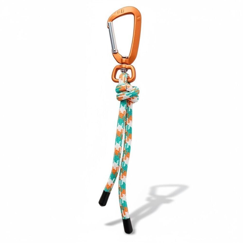 Free People She’s Electric Keyring Flame Paracord Carabiner NWT Accessory